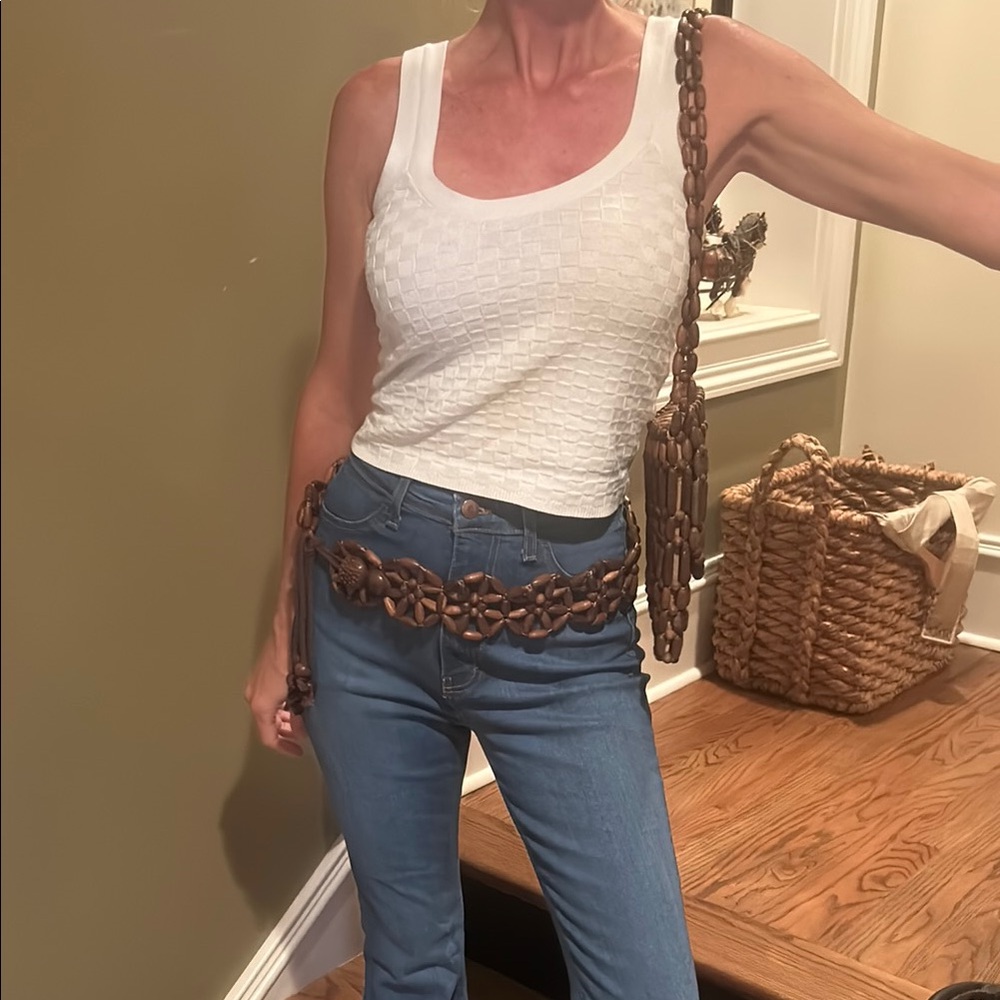 1970’s Vintage Look Vibrant MIU Sz 13 Women's High Rise Flare Jeans GVC - Picture 3 of 4